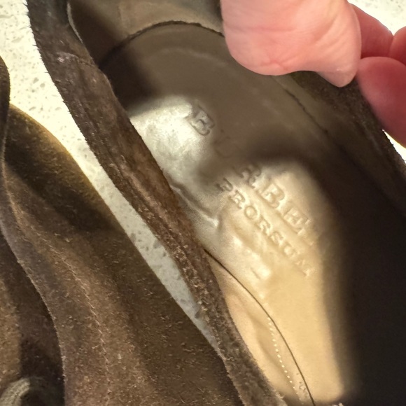 Burberry Men Size 9(42) Prosum Brown Suede Tobias Loafers - Picture 7 of 10